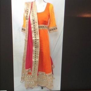 Indian Ethnic bollywood wedding bride long dress❤️